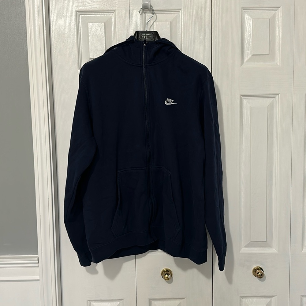 Men’s Nike Hoodie (Hooded Sweatshirt”, Navy Blue, Size XXL (2XL)